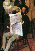 Escritório de algodão em Nova Orleans (detalhe), Degas, 1873